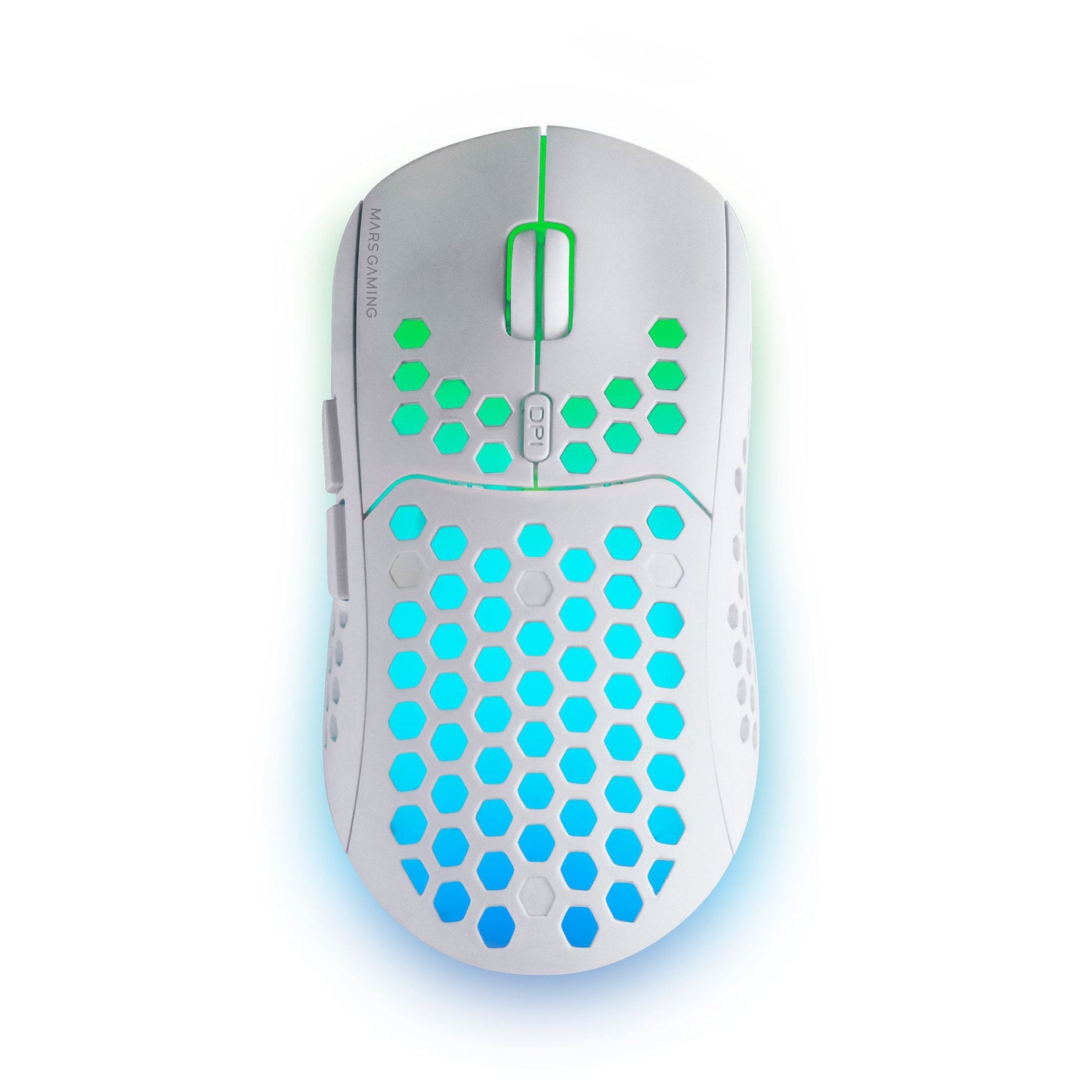 Mars Gaming MMW3 Wireless Optical Mouse - 2.4 GHz, Right-Handed, White