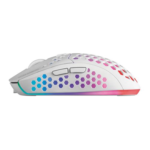 Mars Gaming MMW3 Wireless Optical Mouse - 2.4 GHz, Right-Handed, White