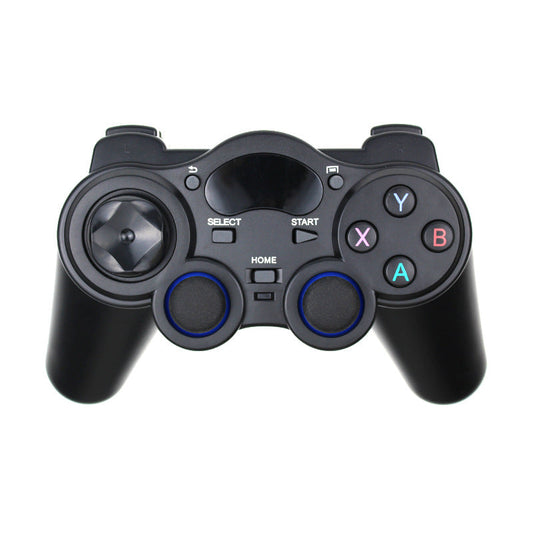 Black 2.4GHz wireless gamepad with USB receiver