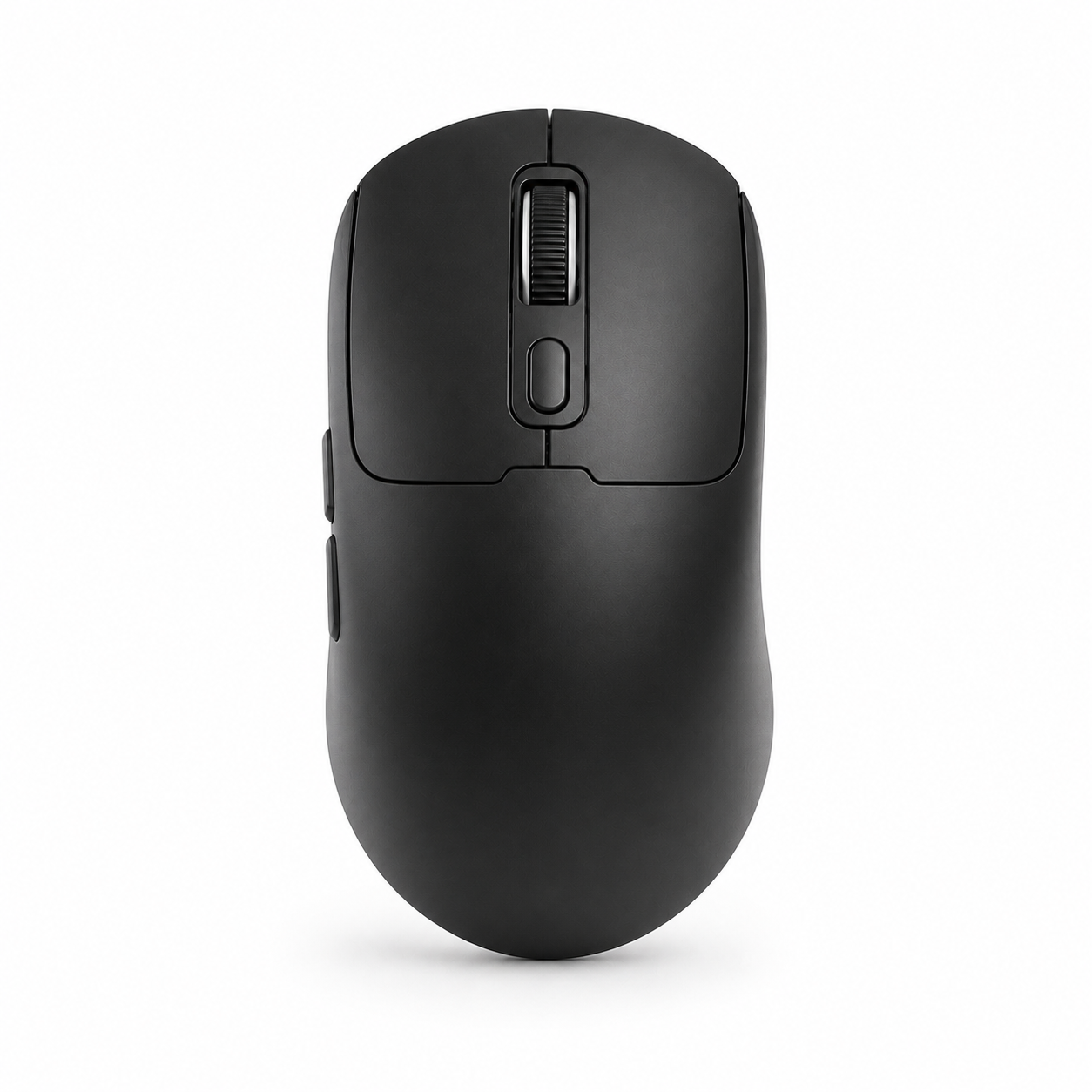 Black tri-mode rechargeable wireless mouse