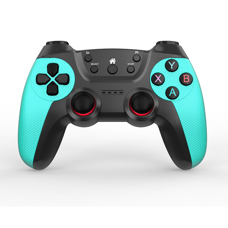 Mint green wireless gamepad front view on a white background