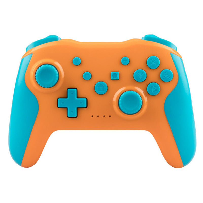 Orange wireless Bluetooth game controller front view