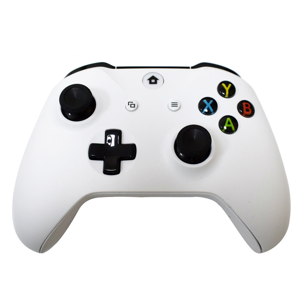 White wireless game controller with vibration support